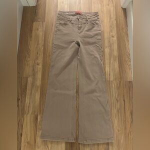 Hot Kiss Women's Wide Leg Tan Jeans